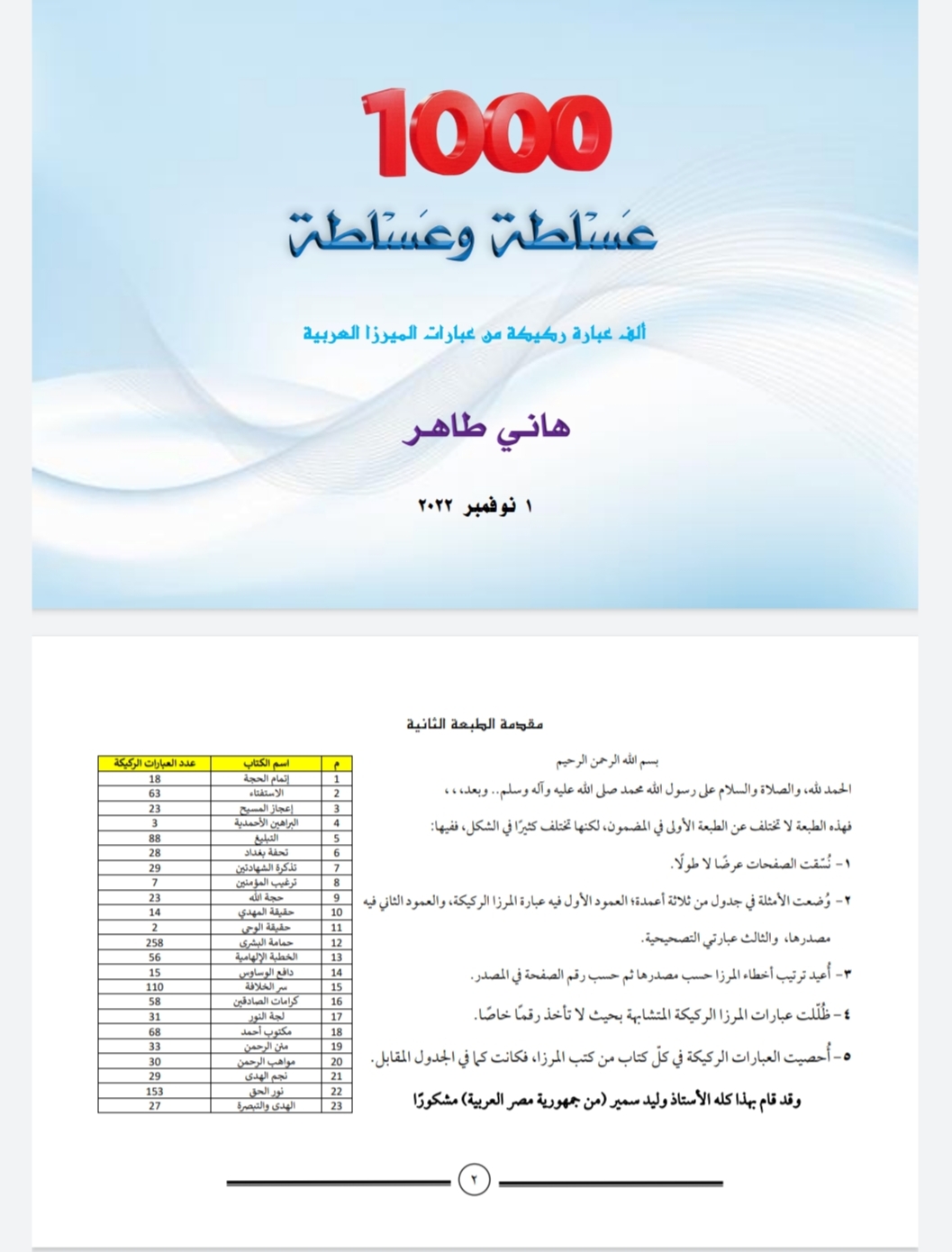 ١٠٠٠ عسلطة وعسلطة -الطبعة الثانية-